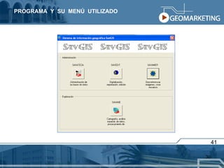 41 PROGRAMA  Y  SU  MENÚ  UTILIZADO 
