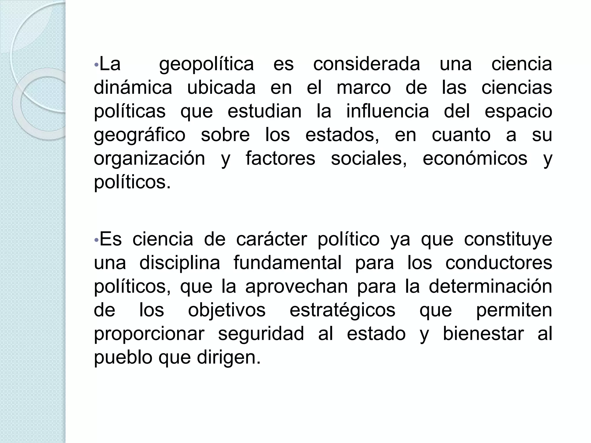 La Geopolitica como ciencia | PPT