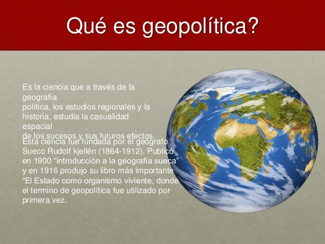 Geopolítica historia e inicios