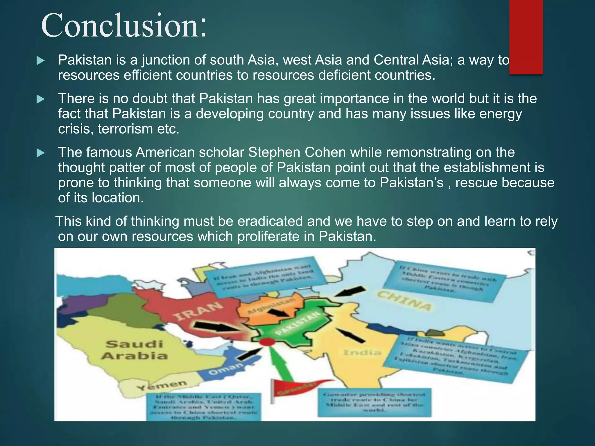 Geopolitical & Strategical Importance of Pakistan by Asad | PPTX