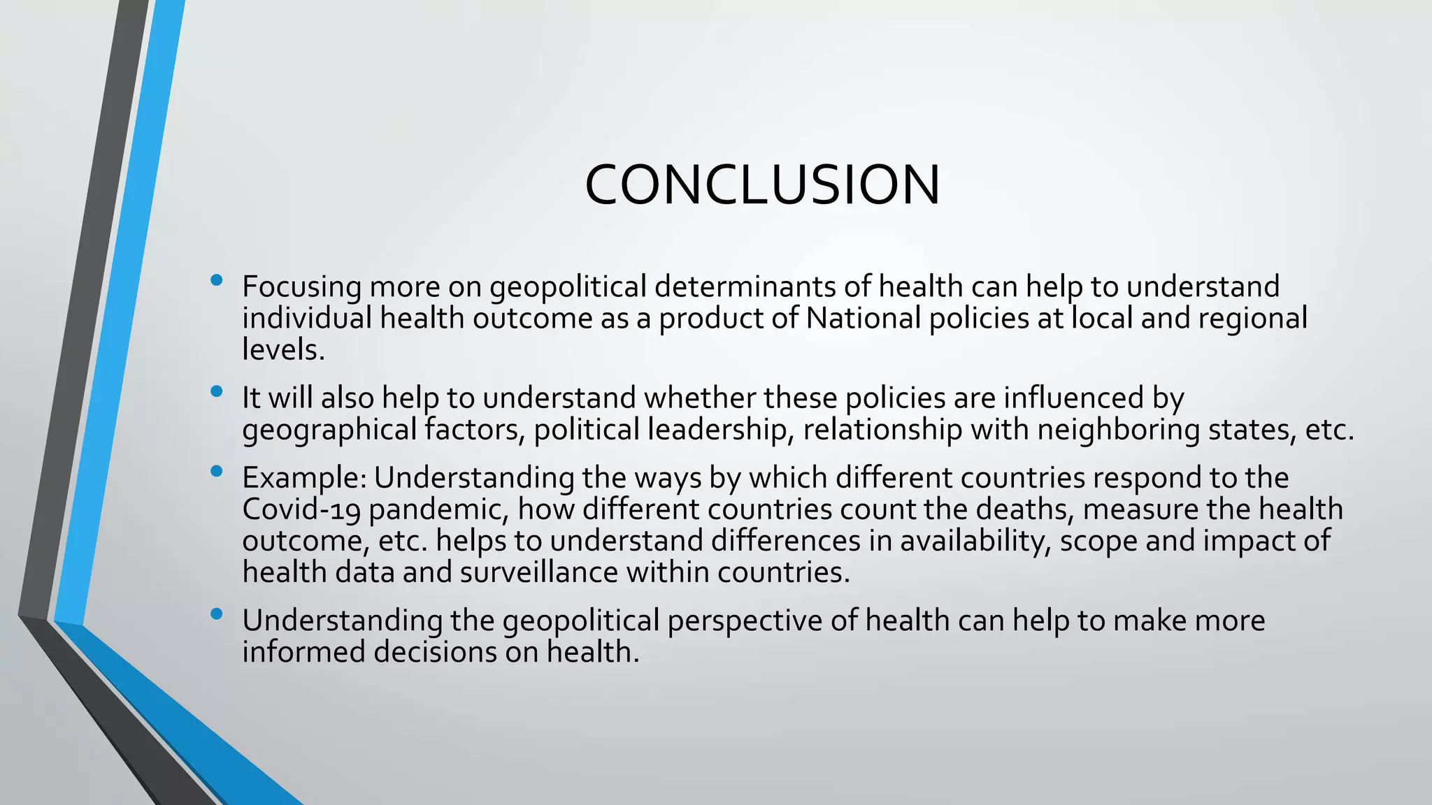 The Geopolitical Stakes of Health Surveillance