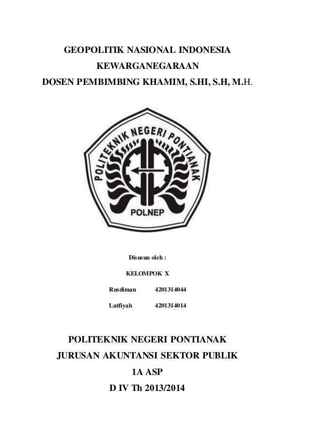 Doc Makalah Geopolitik Indonesia Aminarsih Husmin Academia Edu