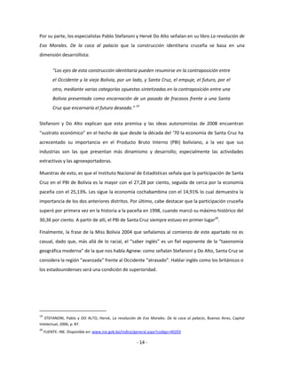 Geopolítica boliviana. la tensión 'cambas vs. collas' | PDF