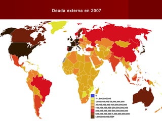 Deuda externa en 2007
 