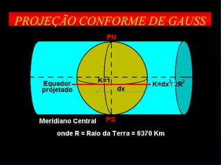 PROJEÇÃO CONFORME DE GAUSS
 
