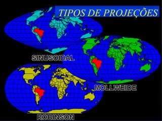 TIPOS DE PROJEÇÕES
 