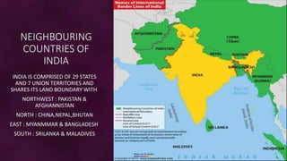 Geography project on india size and location | PPTX