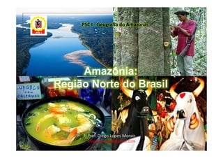 PSC I - Geografia do Amazonas




     Amazônia:
Região Norte do Brasil



       Prof. Diego Lopes Morais
       diegolopes.geo@gmail.com
 