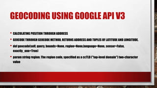 Python Geopy | PPTX