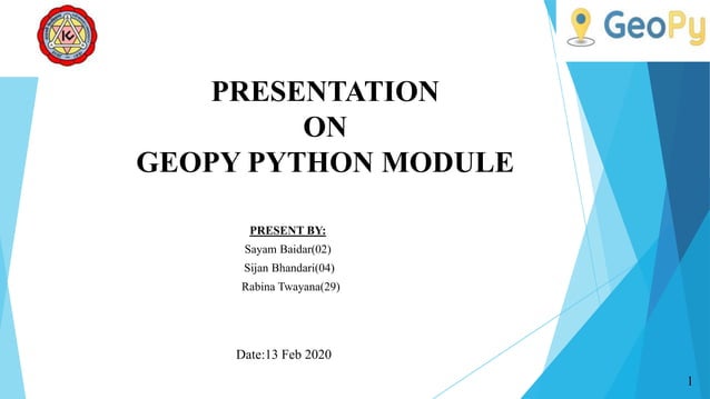 Geopy Module in Python | PPT
