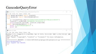 GeocoderQueryError
31
 