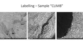 Labelling	– Sample	“CLIMB”
 