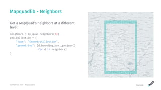 GeoPython 2021 - Mapquadlib | PPT