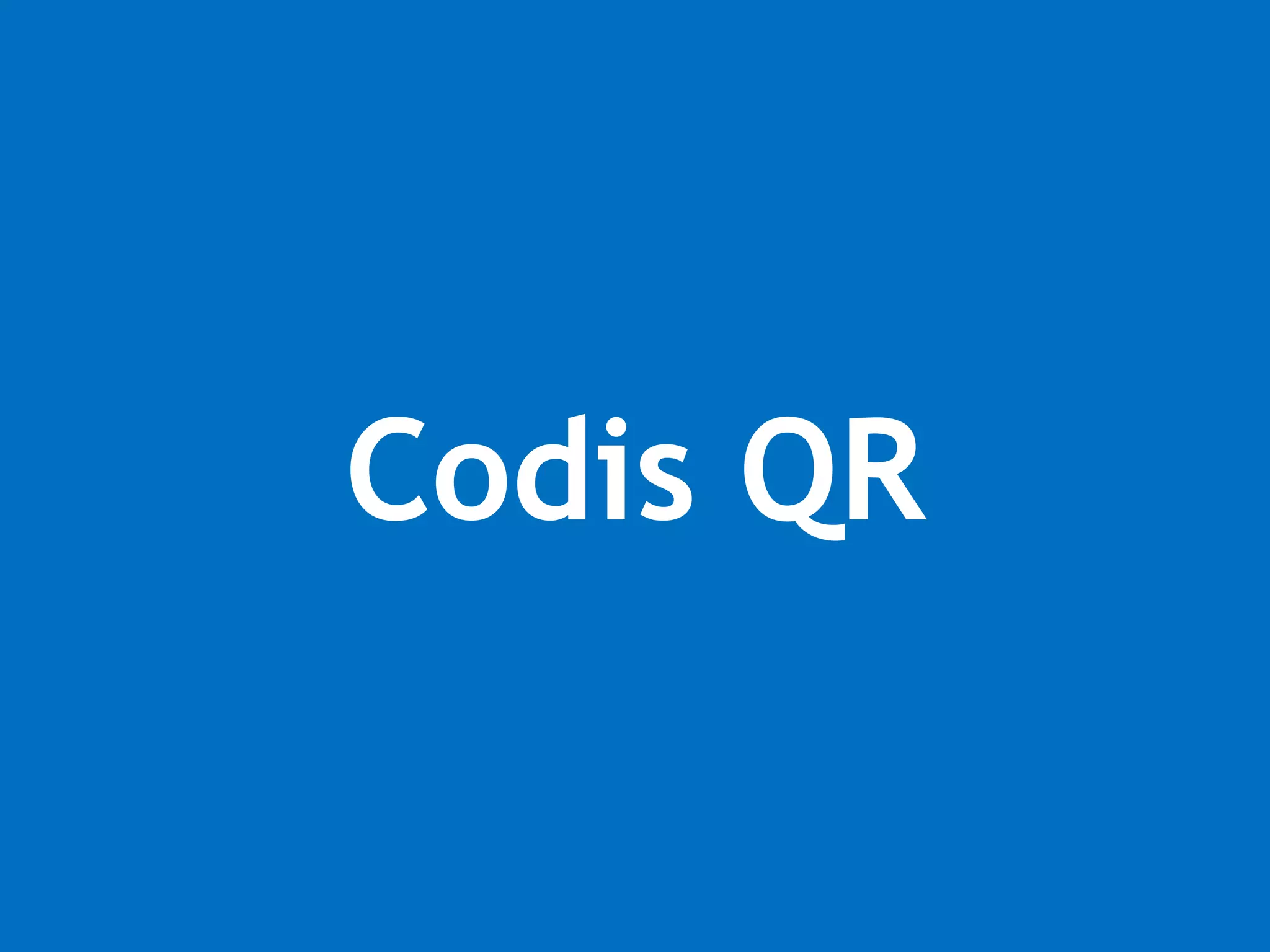 Codis QR 
 