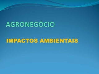 IMPACTOS AMBIENTAIS
 