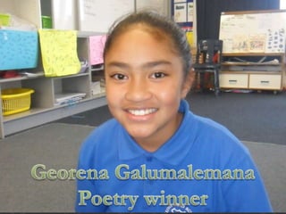 GeorenaGalumalemana Poetry winner 