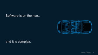 McKinsey & Company 4
Software is on the rise..
and it is complex.
 