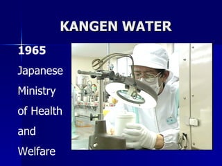 KANGEN WATER 1965 Japanese  Ministry of Health  and Welfare 