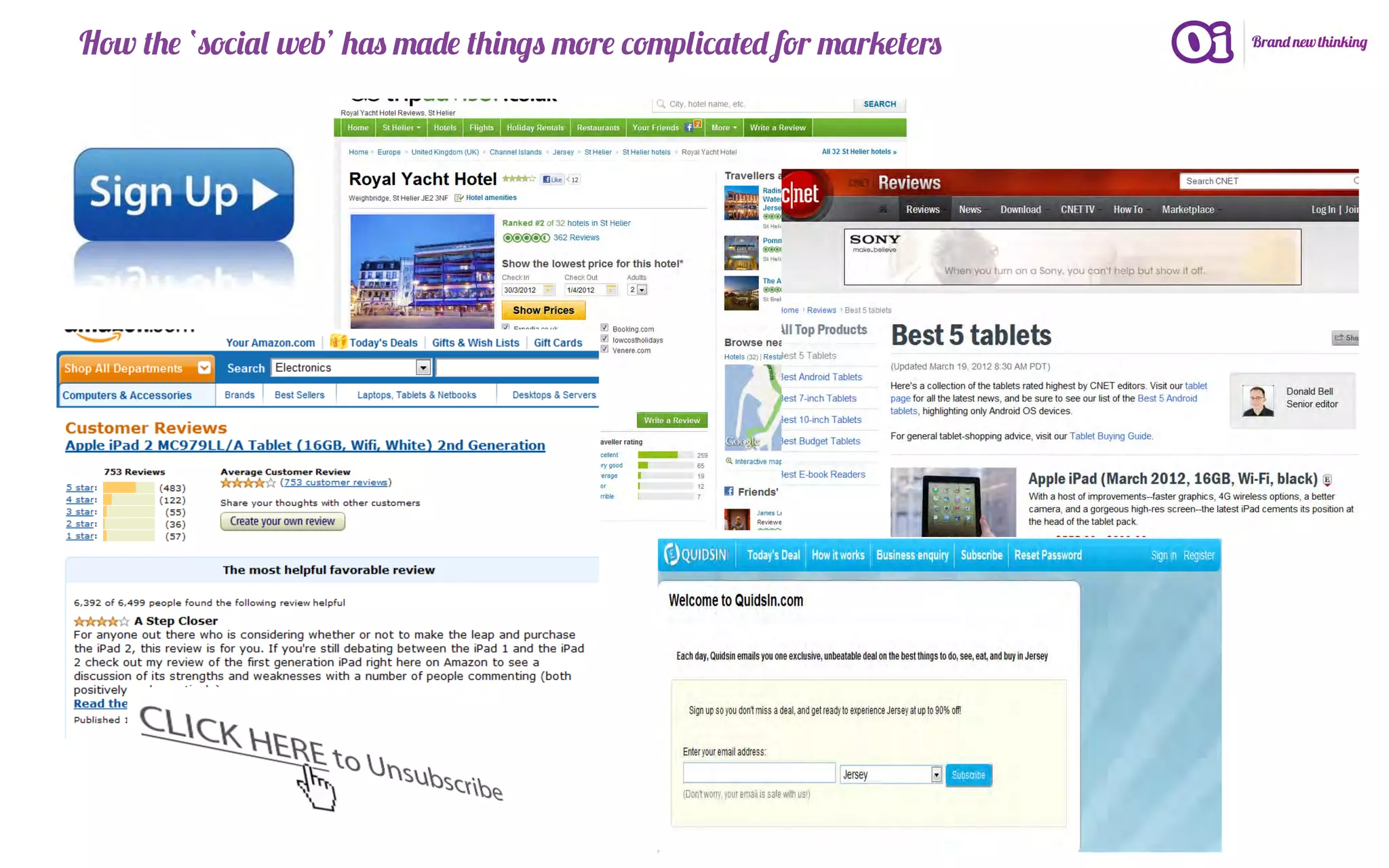 How the ‘social web’ has made things more complicated for marketers
 