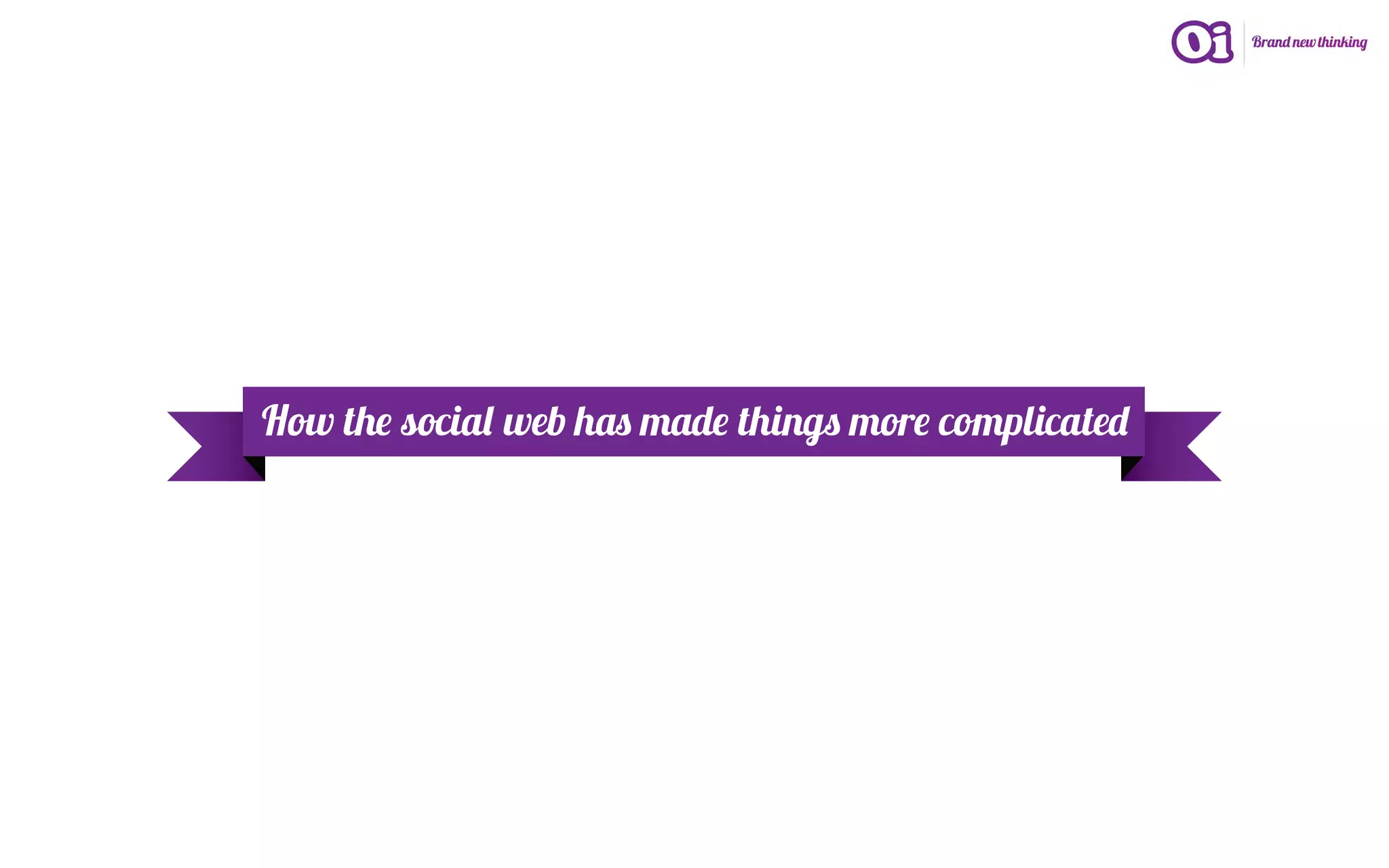 How the social web has made things more complicated
 