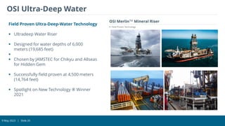 ADVANCED & ENERGY-EFFICIENT MINERAL UPLIFT/ MINERAL VERTICAL TRANSPORT ...