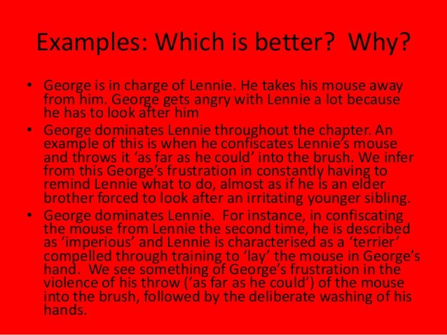 George and lennie in chapter 1