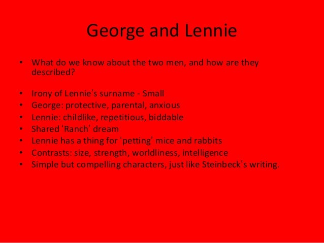 George and lennie in chapter 1