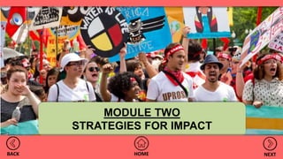 MODULE TWO
STRATEGIES FOR IMPACT
HOMEBACK NEXT
 