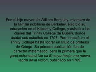 George Berkeley | PPT