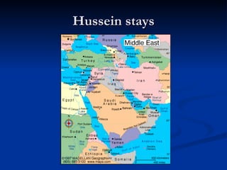 Hussein stays 
