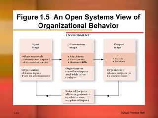 Figure 1.5 An Open Systems View of
Organizational Behavior

1-14

©2005 Prentice Hall

 