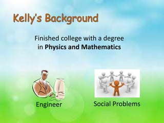 Engineer
Finished college with a degree
in Physics and Mathematics
Social Problems
 
