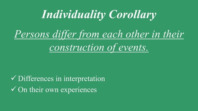 George Kelly - Personal Construct Theory- Princy Hannah | PPTX | Adult ...