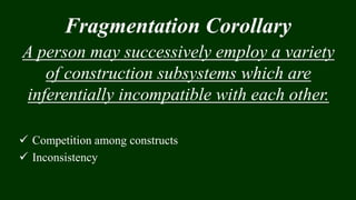 Fragmentation Contuction George Kelly - Personal Construct Theory- Princy Hannah | PPTX