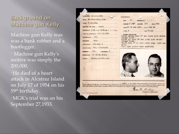 George Kelly Barnes Aka Machine Gun Kelly