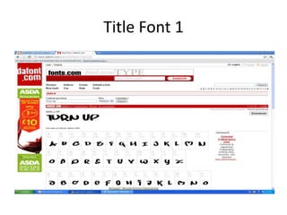 Title Font 1
 
