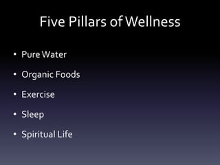 The Five Pillars of Wellness | PPTX