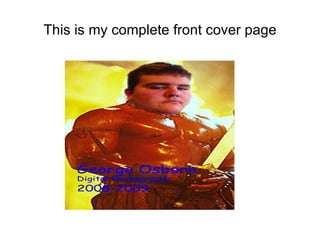 This is my complete front cover page