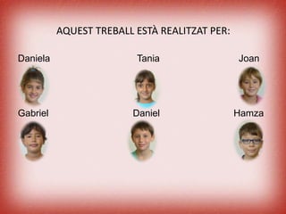 AQUEST TREBALL ESTÀ REALITZAT PER:
Daniela Tania Joan
Gabriel Daniel Hamza
 