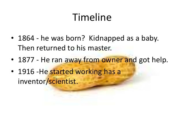 George washington carver timeline of inventions