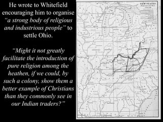 Some historians
attribute “the advent of
black Christianity” in
America to George
Whitefield’s first
preaching tour in
Phi...