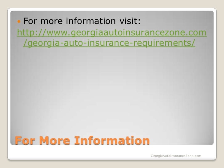 Georgia auto insurance requirements