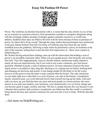 Georgia College And State University Essay Examples | PDF