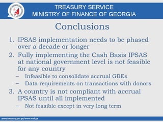 Ipsas Countries Georgia ipsas strategy for ipsas implementation | PPT