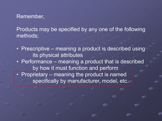 Project Specifications and Building Code | PPTX
