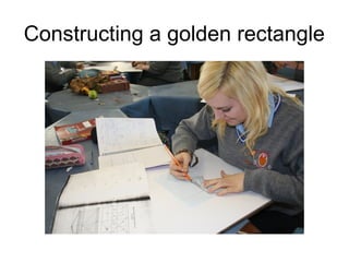 Constructing a golden rectangle