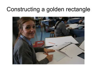 Constructing a golden rectangle