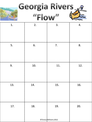 Georgia Rivers Worksheet Georgia rivers | PDF