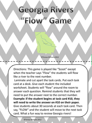 Georgia Rivers Worksheet Georgia rivers | PDF