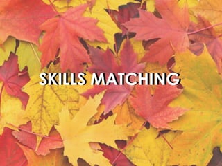 SKILLS MATCHINGSKILLS MATCHING
 